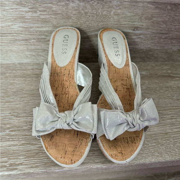 Glittery Silver Sandals - Picture 2 of 2